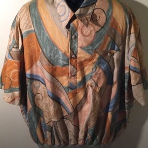 Alan Stuart Mens Elastic Waist Band Shirt Size 2X